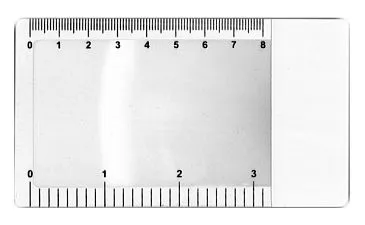 Линза Френеля Kromatech 3х, 115х65 мм, гибкая, линейка-закладка