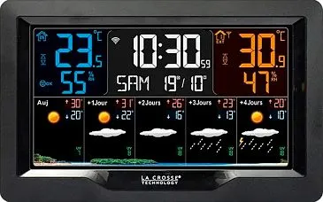 Метеостанция La Crosse SW403 с цветным экраном, черная
