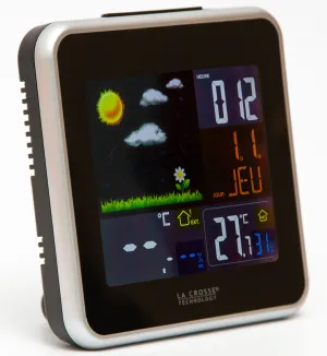 Метеостанция La Crosse WS6821 с цветным экраном, черная, изображение 2