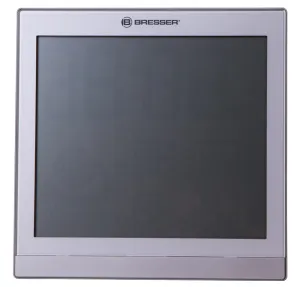 Метеостанция (настенные часы) Bresser TemeoTrend JC LCD с радиоуправлением, серебристая, изображение 3