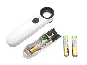 Лупа на ручке Veber 20x, 21 мм, с подсветкой (6B-1B), изображение 2