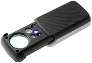 Лупа складная Veber 10x/20x/30x, с подсветкой (774-3ZX), изображение 3