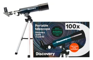 Телескоп Levenhuk Discovery Spark Travel 50 с книгой, изображение 2
