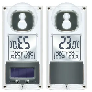 Термометр Bresser с солнечной панелью, оконный, изображение 2